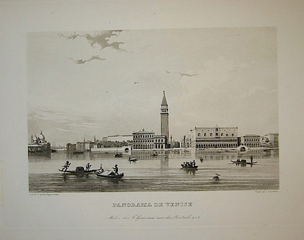 Cherbuin Louis Panorama de Venise 1840 ca. Milano